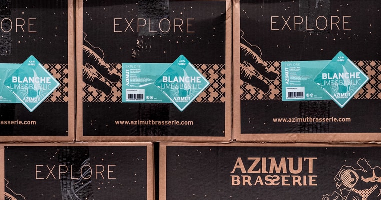 Cartons de bières Azimut Brasserie