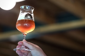 Bière de la Brasserie Théfine dans un verre