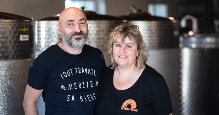 Michel et Sybil de la Brasserie Thiéfine