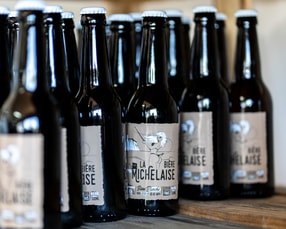 Bouteilles de bière de La Bière Michelaise